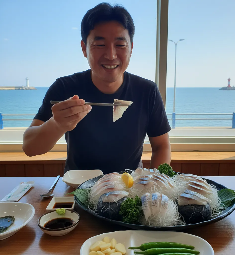 10월 지역별 제철 횟감 참고 이미지