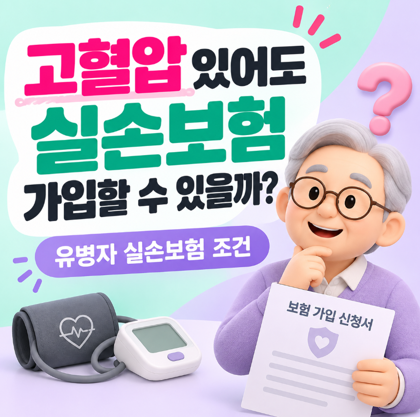 고혈압 있어도 실손보험 가입할 수 있을까?｜2026 유병력자 실손보험 조건 총정리