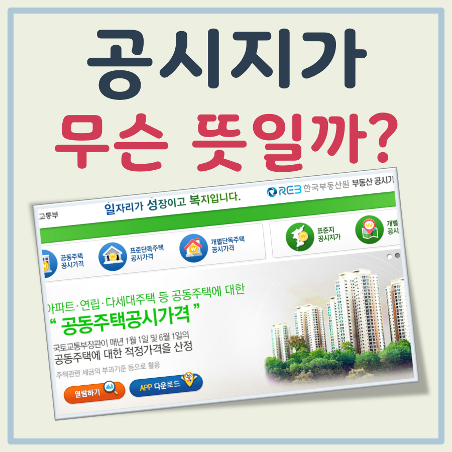 공시지가 뜻 대표 이미지