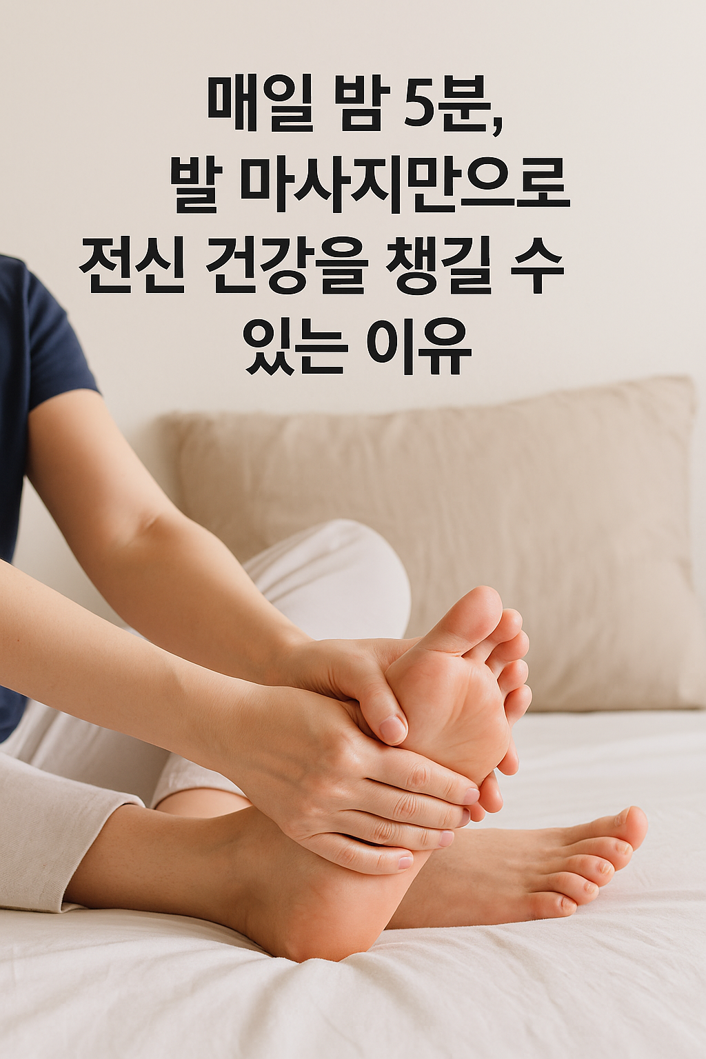매일 밤 5분, 발 마사지만으로 전신 건강을 챙길 수 있는 이유
