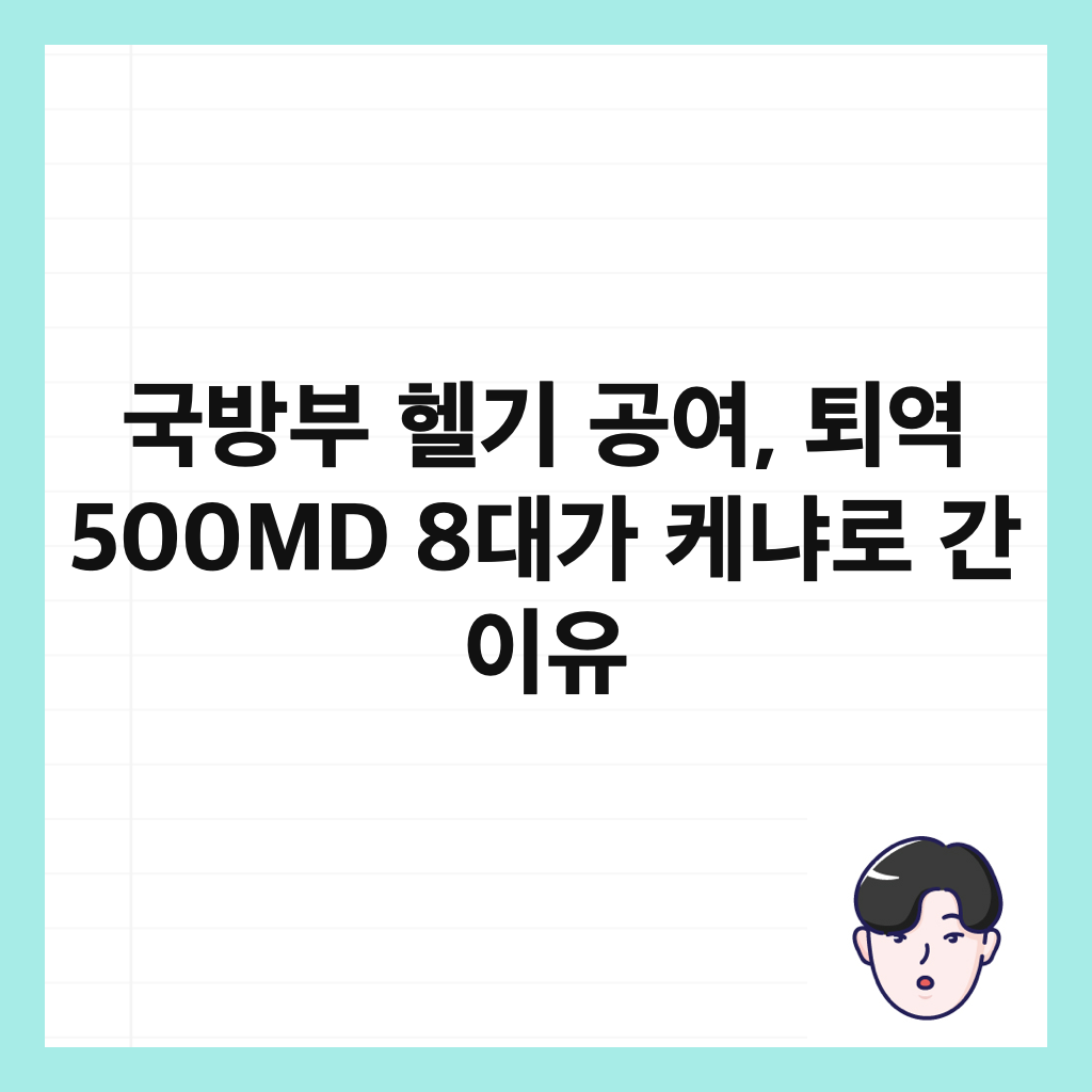 ๊ตญ๋ฐฉ๋ถ ํฌ๊ธฐ ๊ณต์ฌ, ํด์ญ 500MD 8๋๊ฐ ์ผ๋๋ก ๊ฐ ์ด์ ์ธ๋ค์ผ
