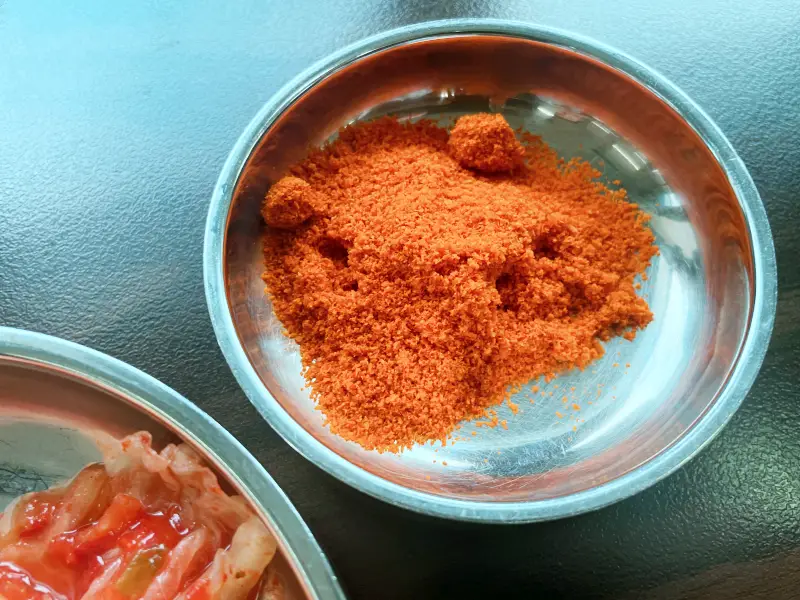 매운고추가루 모습