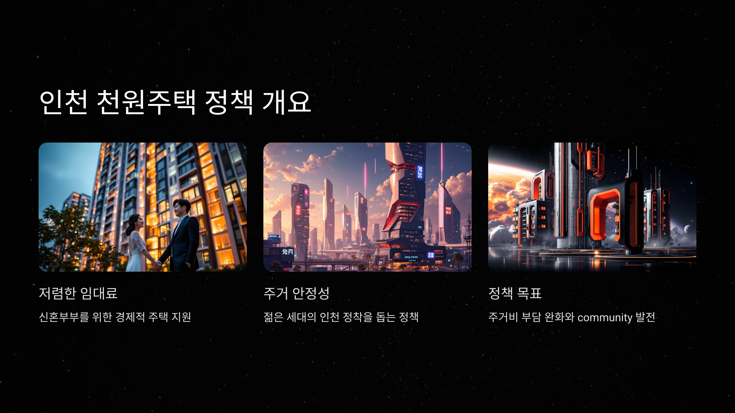 인천 천원주택 정책 개요
