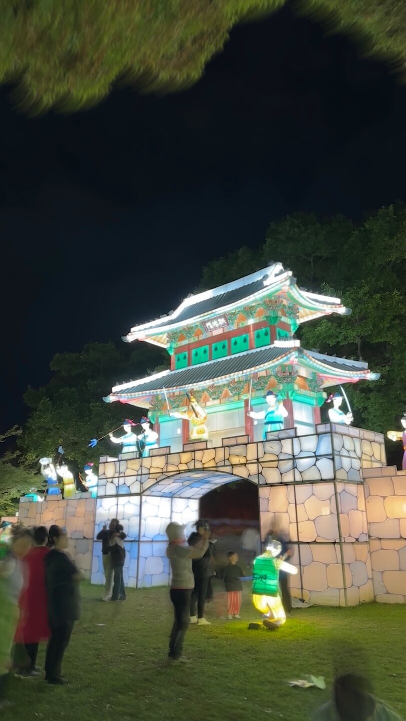 진주남강유등축제 분위기