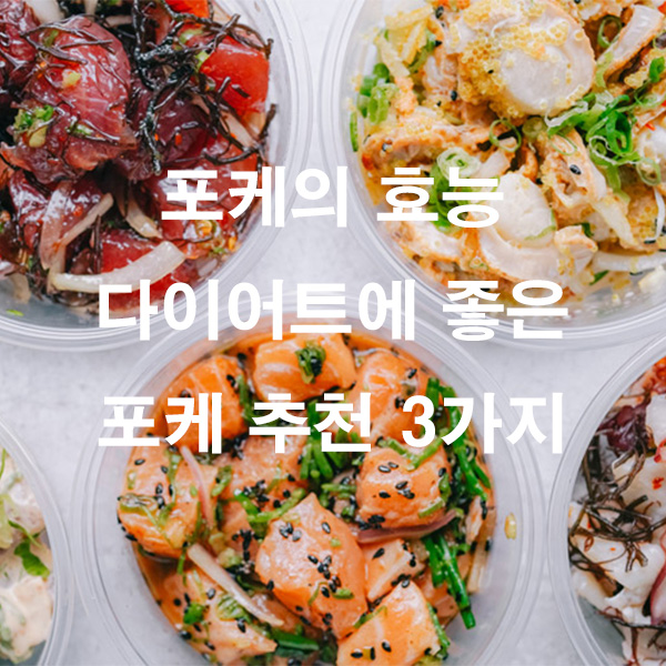 포케의 효능 다이어트에 좋은 포케 추천 3가지
