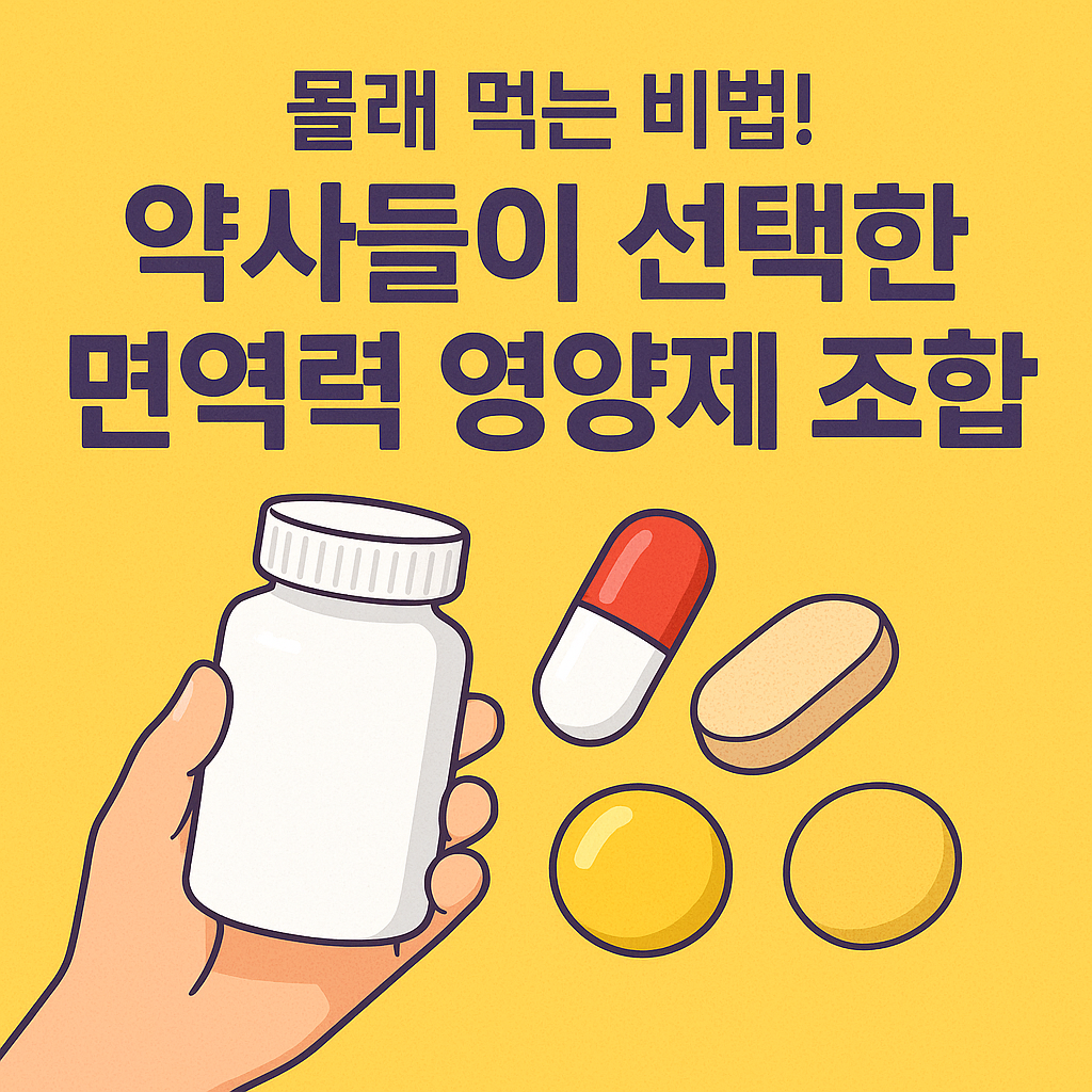 약사들이 선택한 면역력 영양제 조합