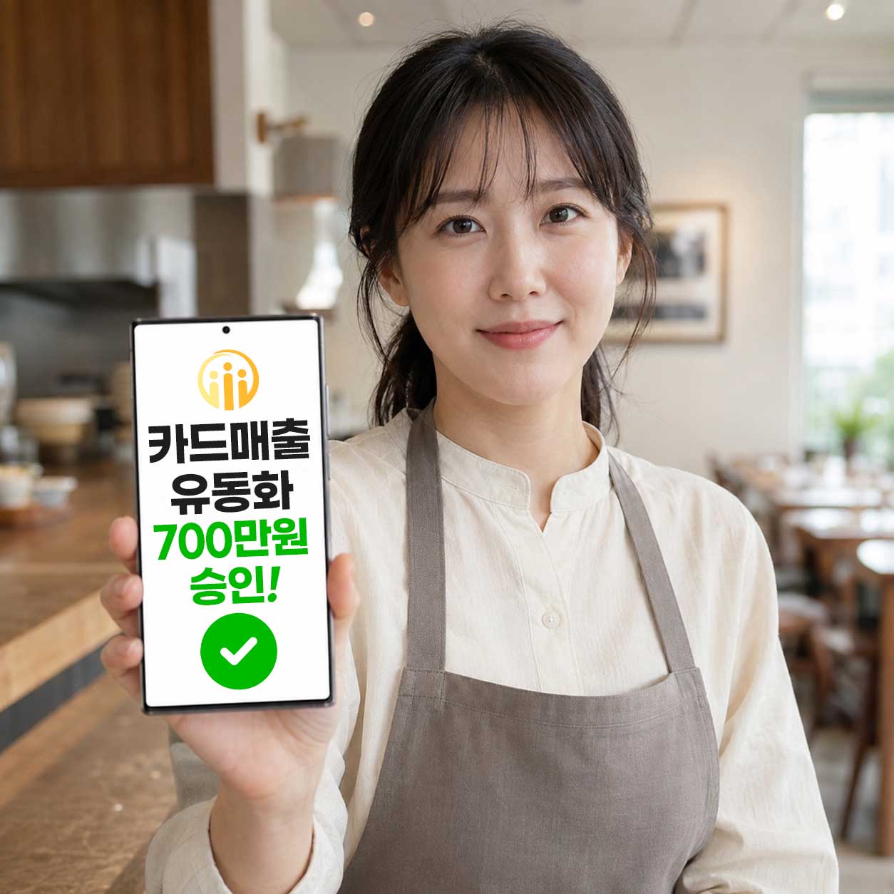 카드단말기대출 음식점 2년 월매출 1,500만 원 부가세 미납 신용불가 700만 원 4일 승인 사례