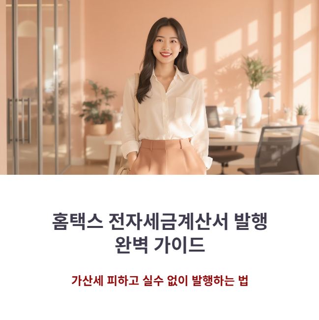 홈택스 전자세금계산서 발행 방법: 개인사업자 가산세 피하는 완벽 가이드