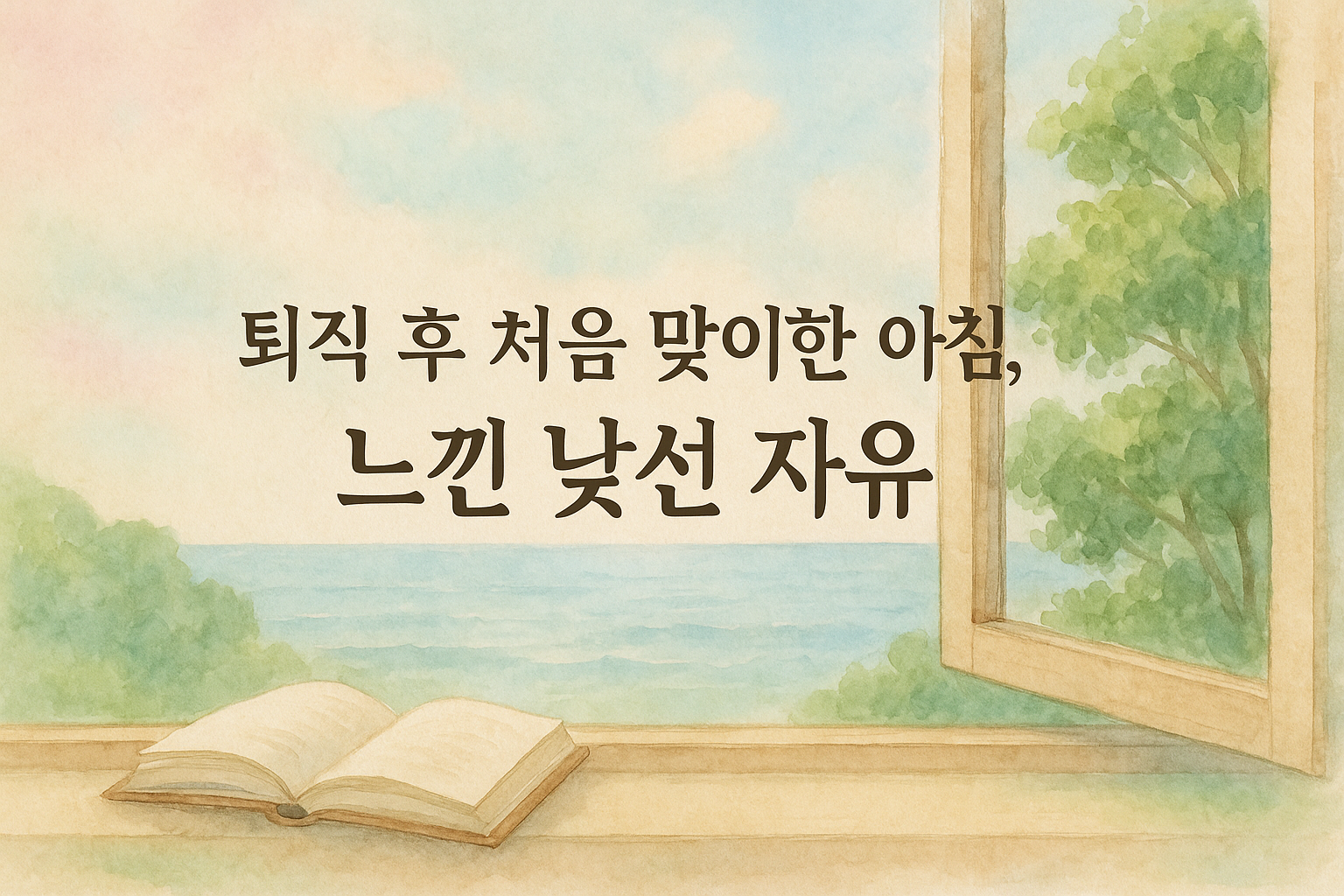 퇴직 후 아침의 자유로운 풍경