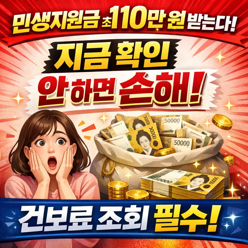 2026 민생지원금 110만 원 받는 법 총정리｜건보료 조회부터 신청방법&middot;중복수령&middot;지역화폐 사용처까지