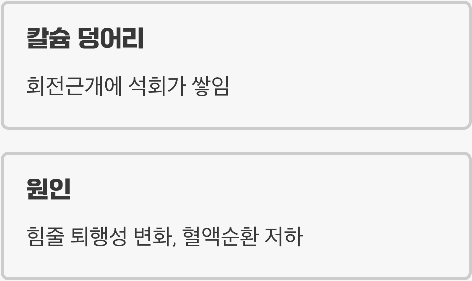 어깨 속에 돌멩이가? 석회성 건염의 정체