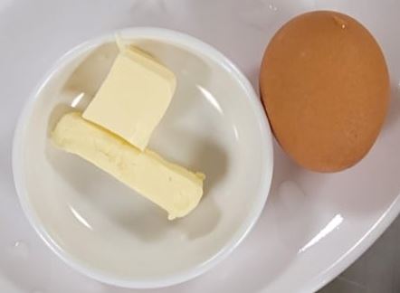 버터, 달걀