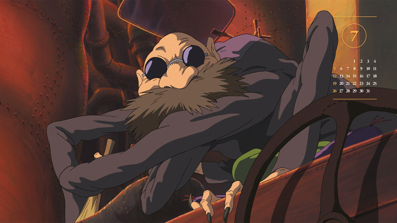 09 가마할아범 A - 2026년7월 달력배경화면