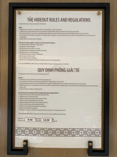 &amp;#39;인터컨티넨탈 푸꾸옥 롱 비치 리조트&amp;#39;(Intercontinental Puh Quoc Long Beach Resort) 키즈클럽 보드게임 당구