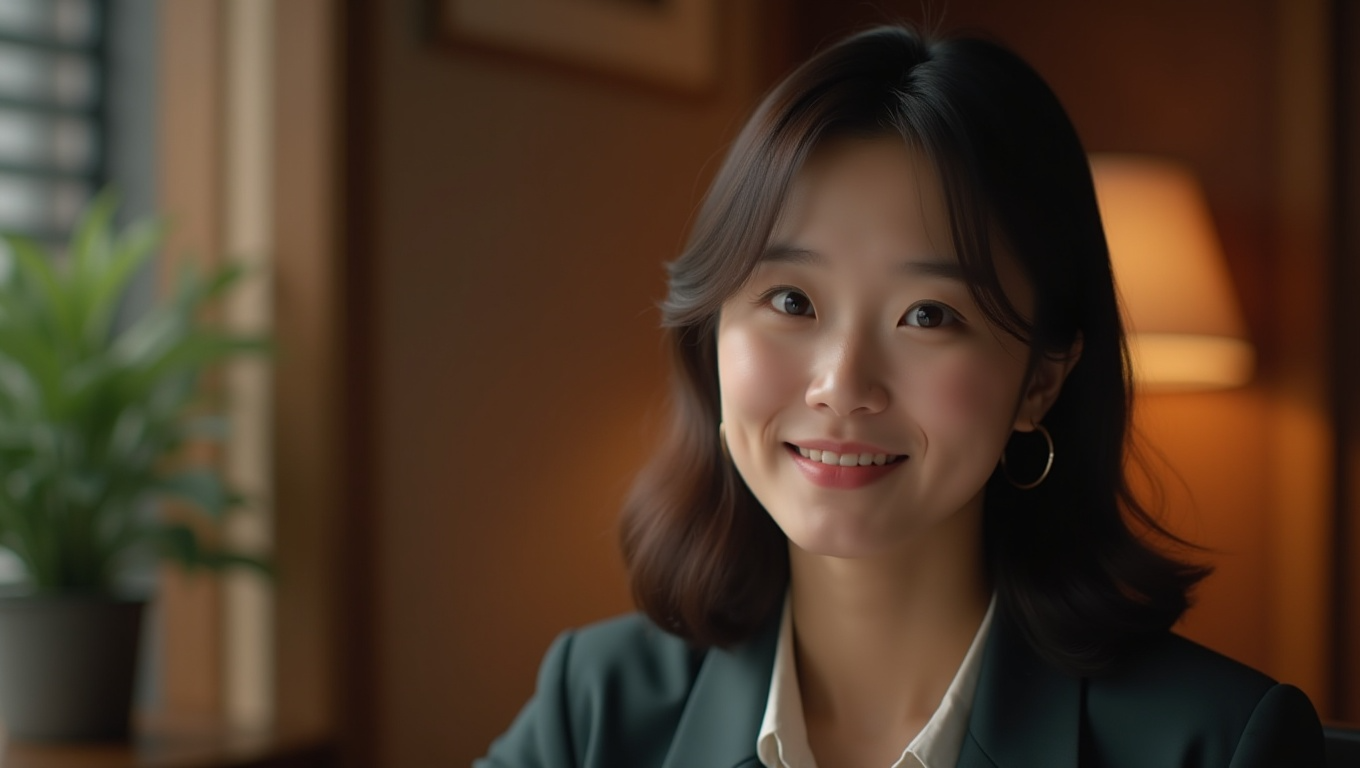 공무원 합격자 인터뷰 하는 여성