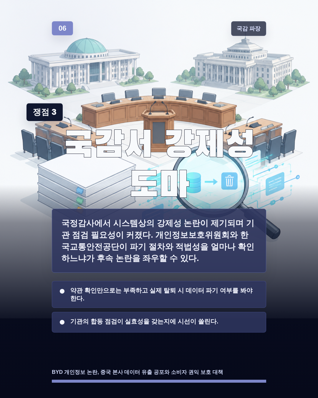 국감서 강제성 도마