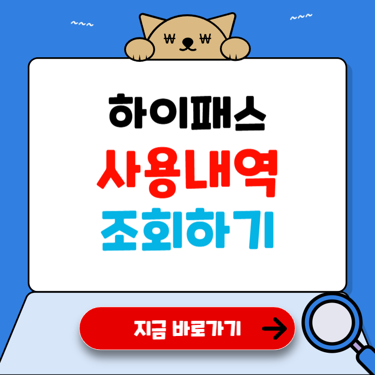 하이패스 사용내역 조회
