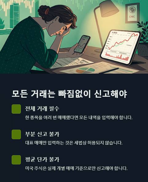 모든 거래는 빠짐없이 신고해야