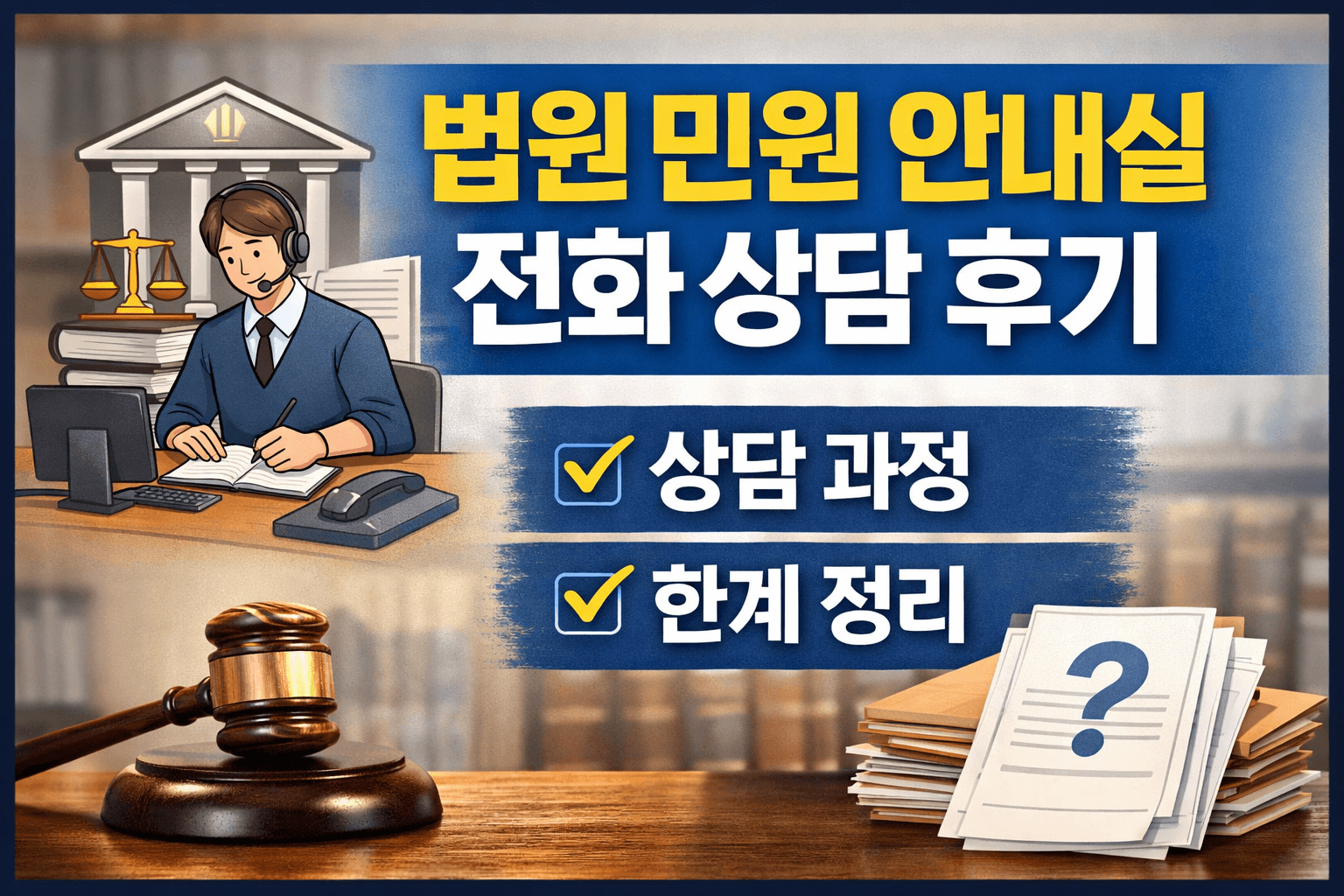 법원 민원 안내실 전화 상담 후기와 이용 시 참고할 점