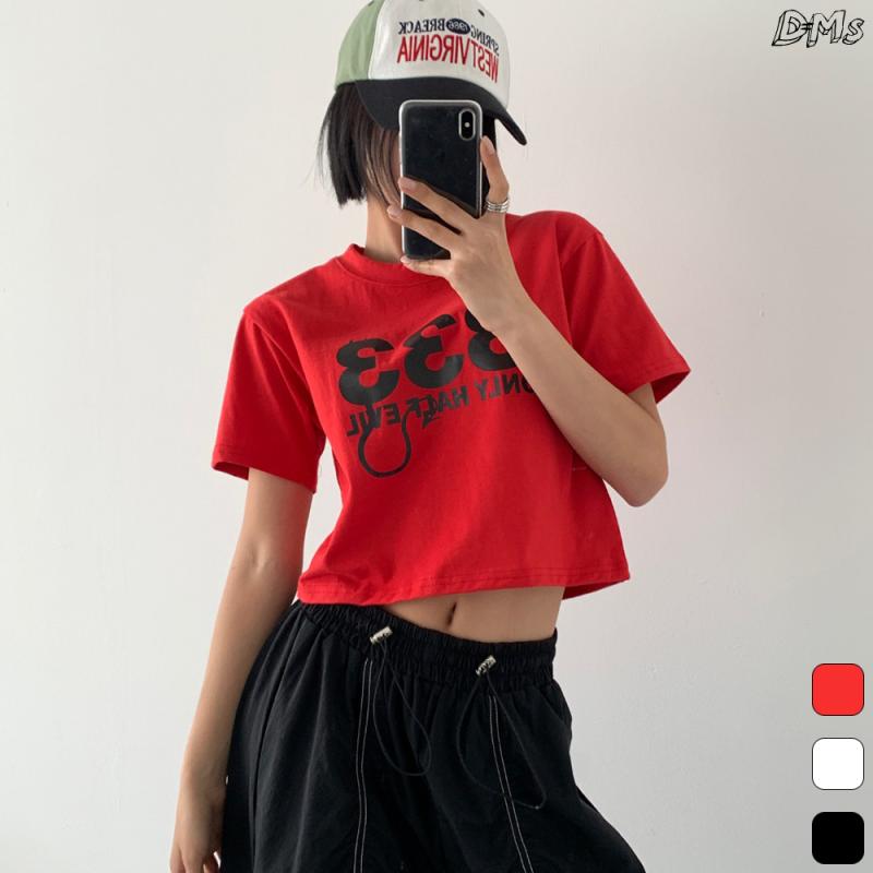 333 크롭 반팔티 방송 줌바 여성 댄스복 에어로빅복 줌바닷컴 핏합 댄스도매몰 덴마샵