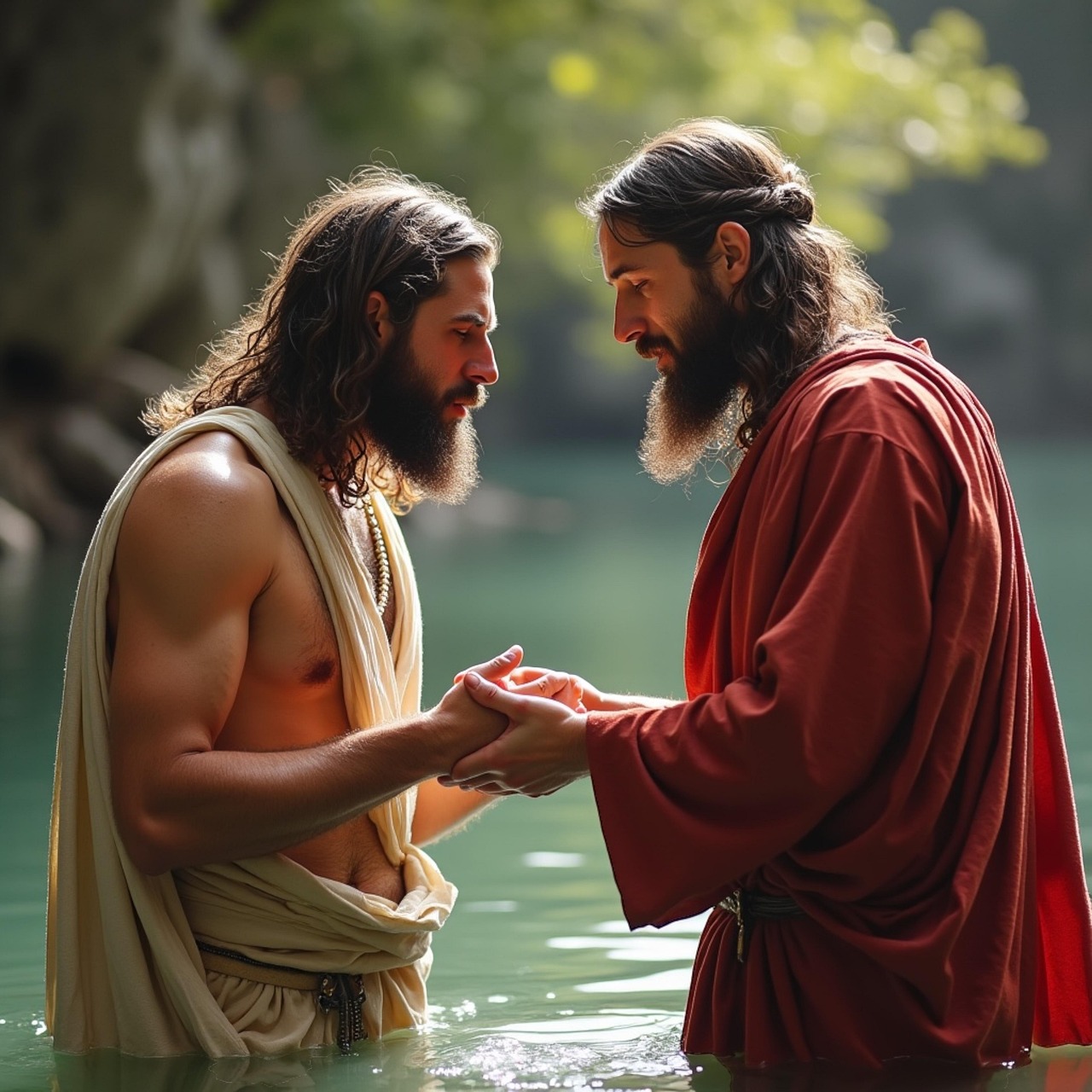 예수님에게 세례하는 요한