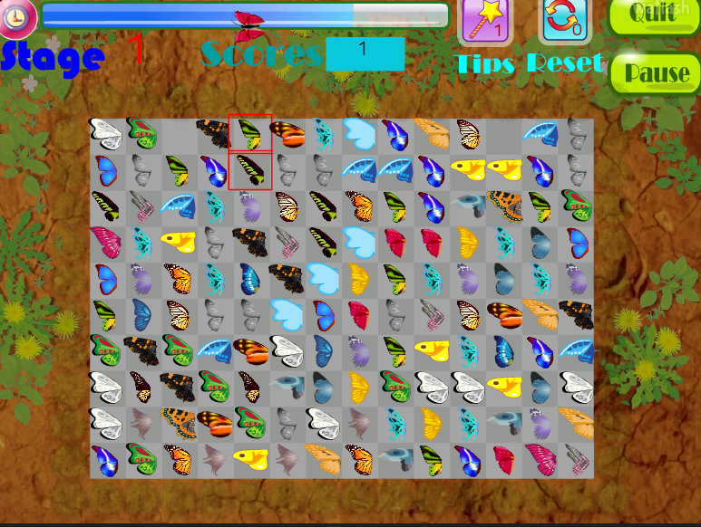 나비 짝 맞추기 게임 사이트