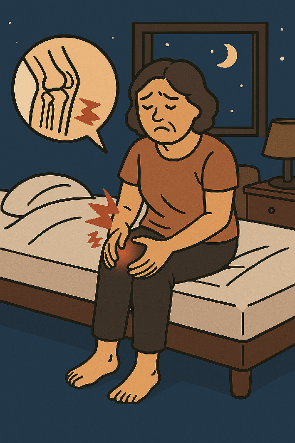 퇴행성 관절염? 아닙니다. 밤에만 아픈 무릎은 근막 스트레스가 보내는 경고 신호일 수 있습니다