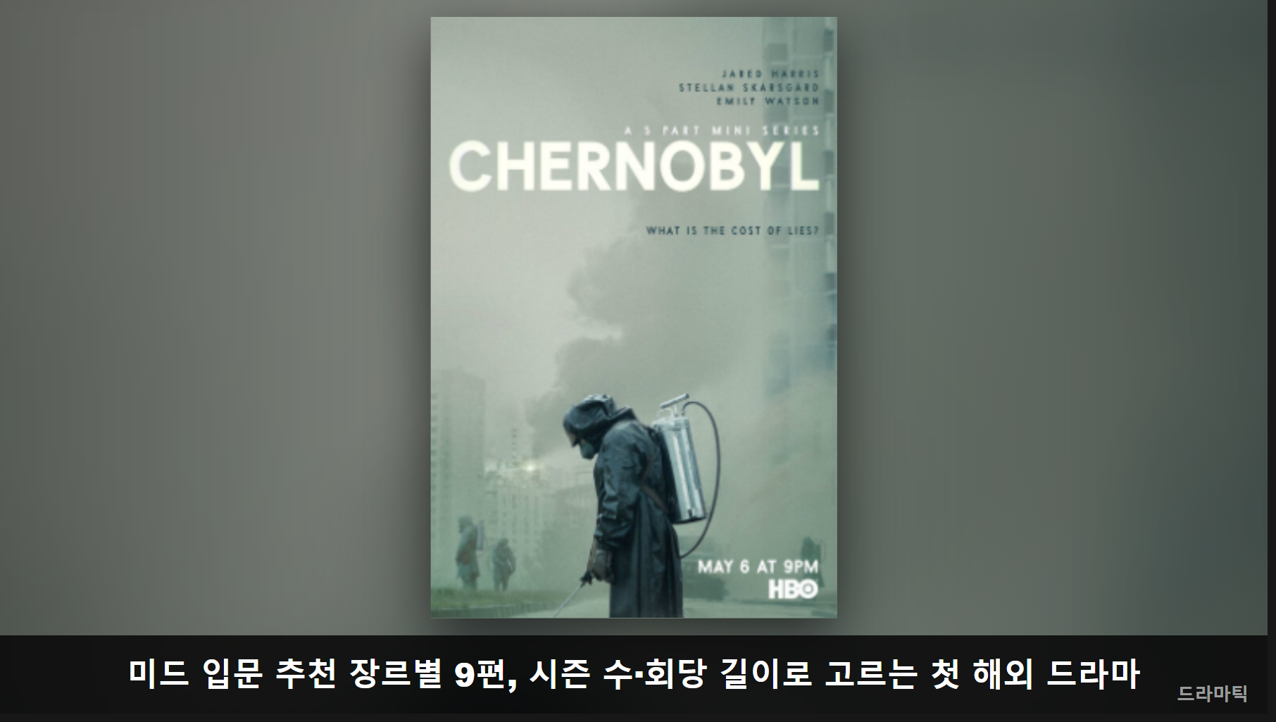 포스터/키아트 자료: 체르노빌(Wikipedia) · 비교 편집: 드라마틱