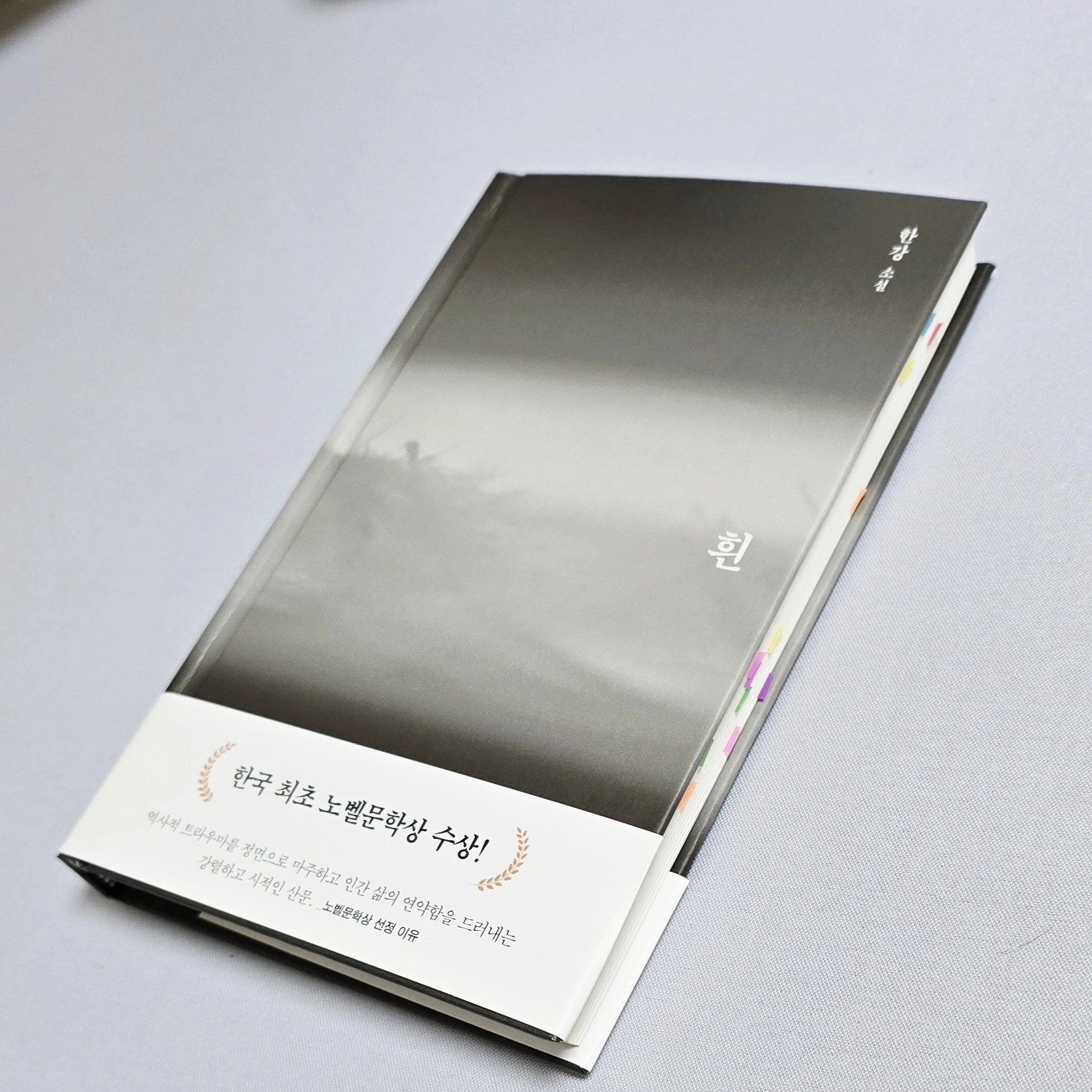 문학동네 출판사에서 출간한 한강소설 흰 책표지