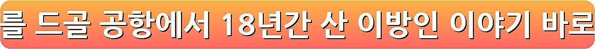파리 샤를 드골 공항에서 18년간 산 이방인 이야기_4