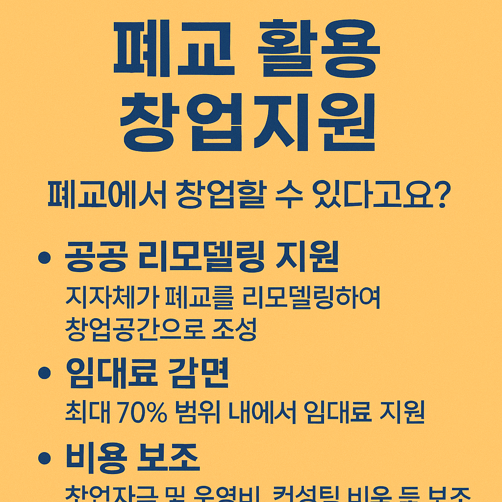 폐교가 창업공간으로 바뀌고 있습니다