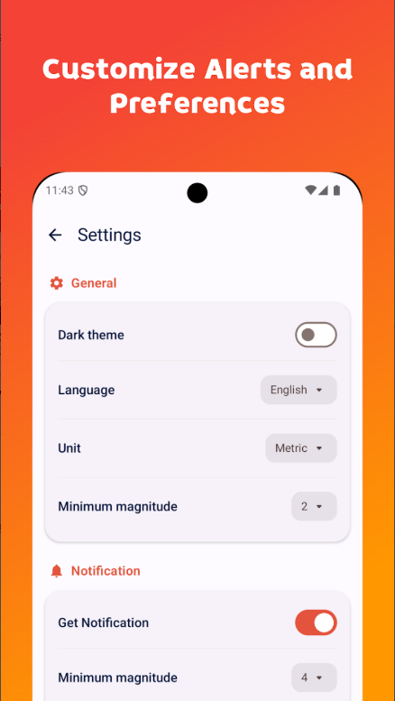 지진 추적기, 최신 지진, 경보 및 지도