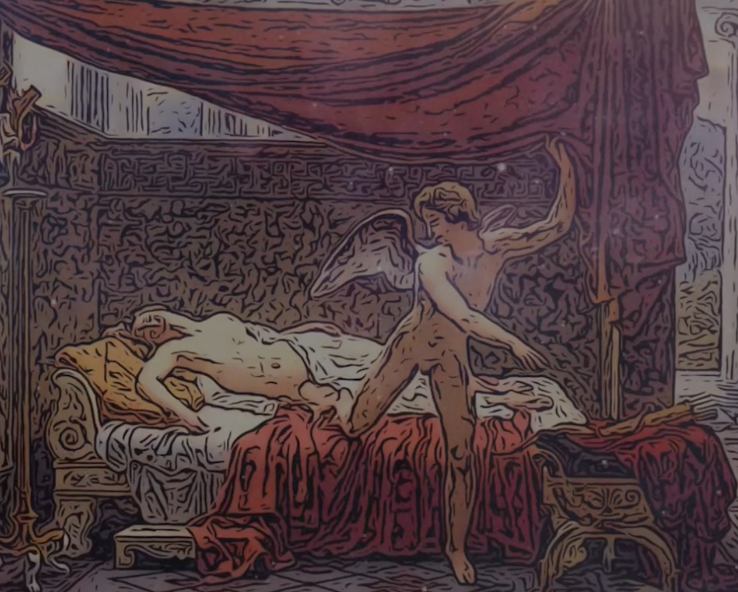 에로스는 약속을 어긴 프시케를 떠나고