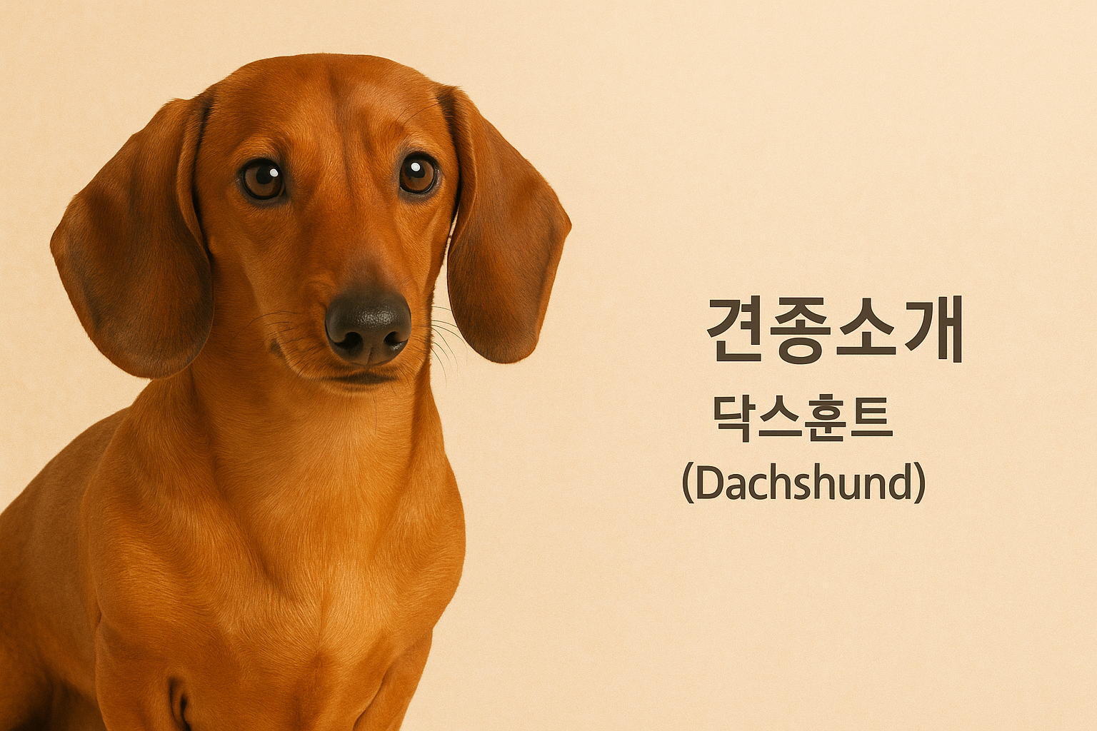 견종소개 닥스훈트 이미지