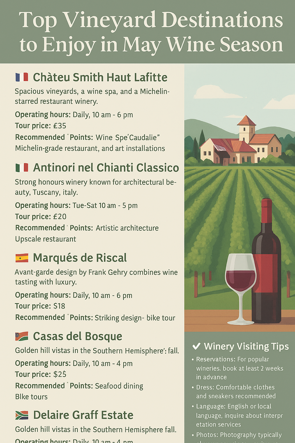 5월 와인 시즌에 즐기는 포도밭 여행지 프랑스,이탈리아, 스페인, 칠레, 남아프리카에 관한 이미지