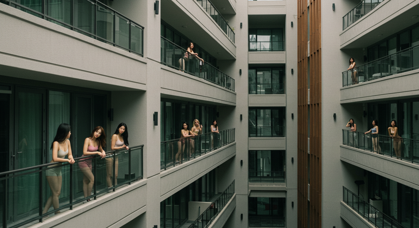 아파트 거주녀들