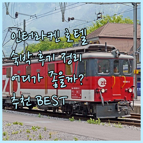 스위스 인터라켄 호텔 숙박 후기 총정