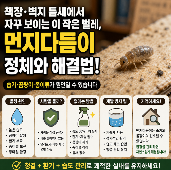 "모르면 계속 물린다..." 먼지다듬이 원인 퇴치방법 예방법 전부알려드림1