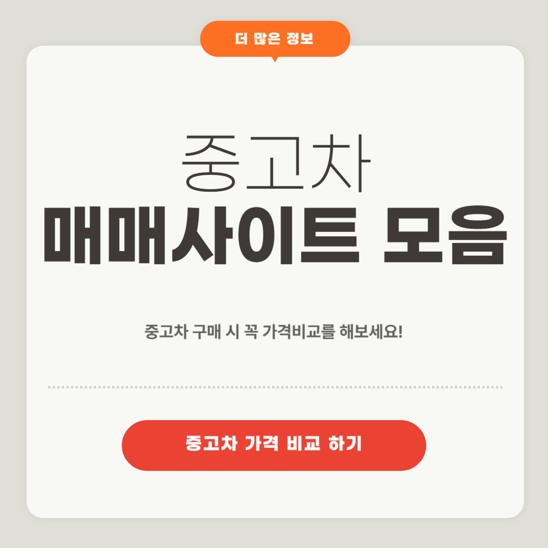 중고차 매매사이트 모음