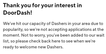 도어대시 웨이팅 리스트 ON