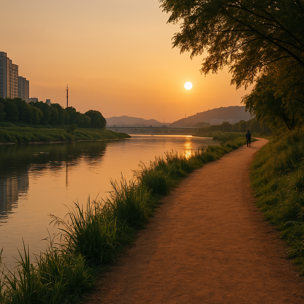 ALT: 안양천 자전거길.