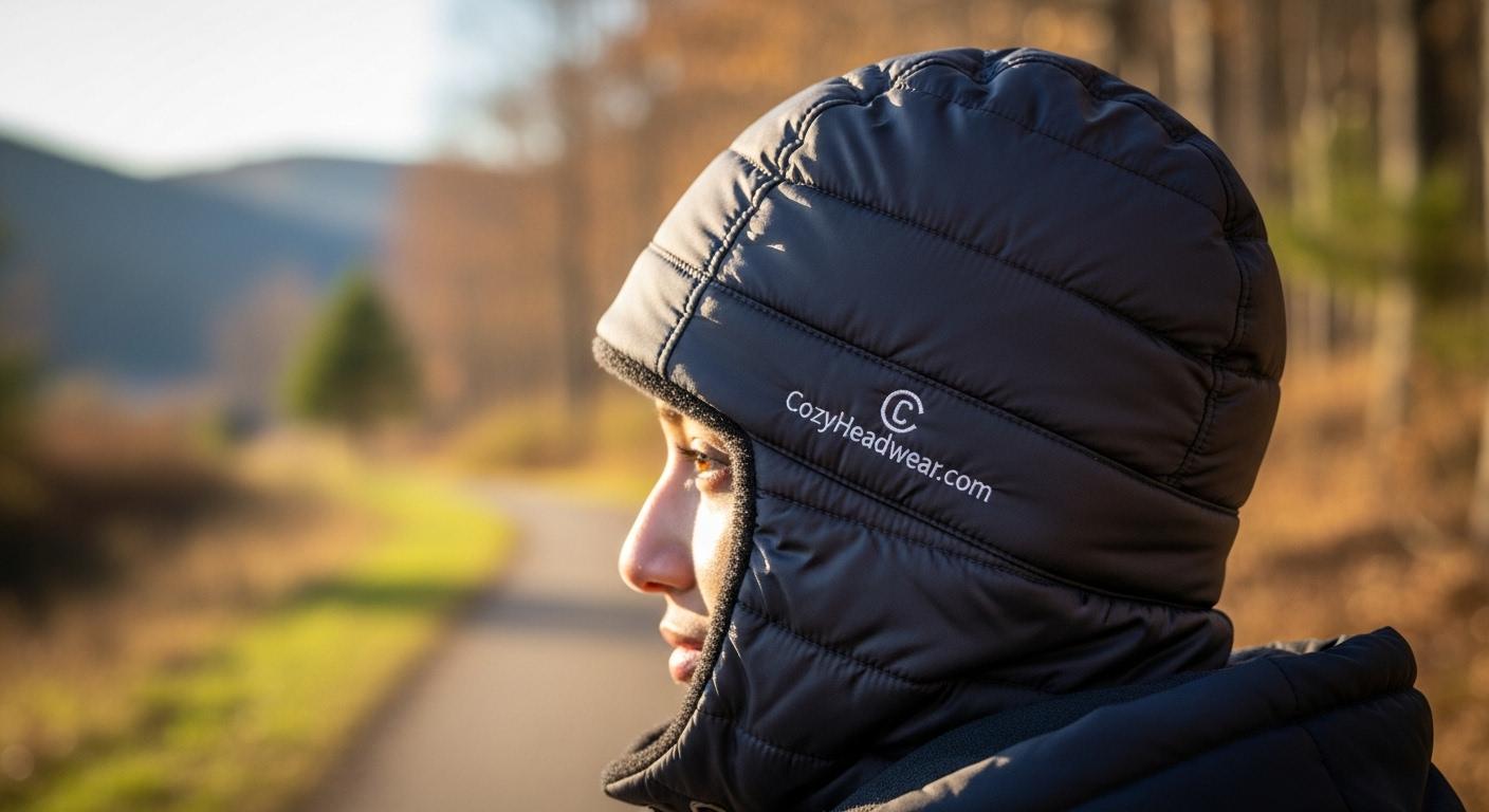 패딩 후드 모자