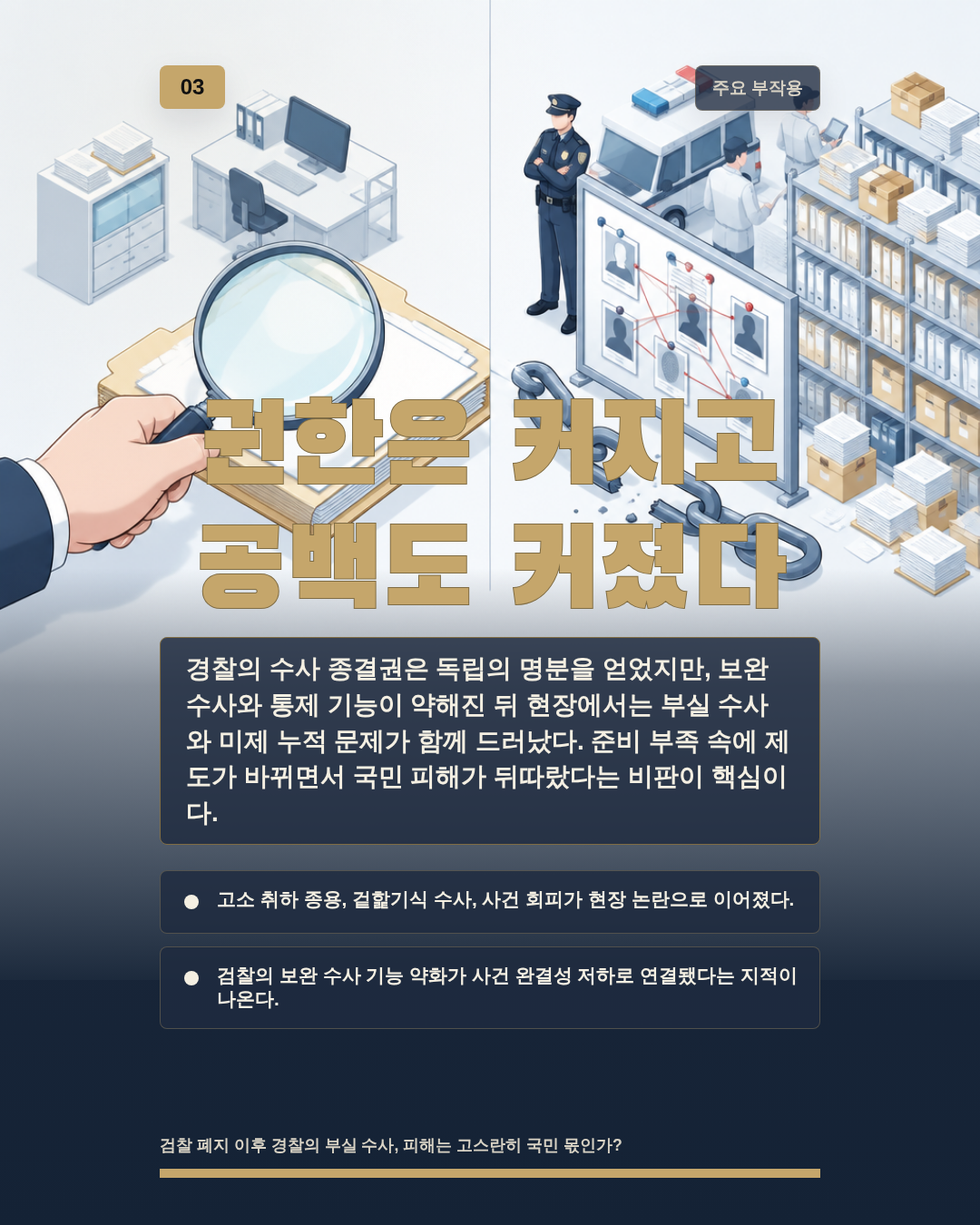 권한은 커지고 공백도 커졌다