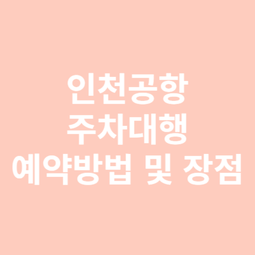 인천공항 주차대행