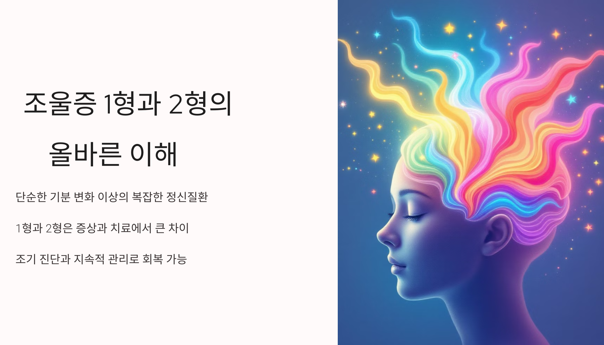 조울증 1형과 2형의 올바른 이해