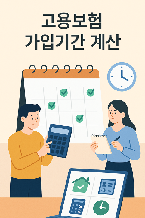 고용보험 가입기간 계산 이미지