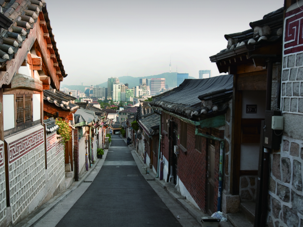 한옥거리의 모습