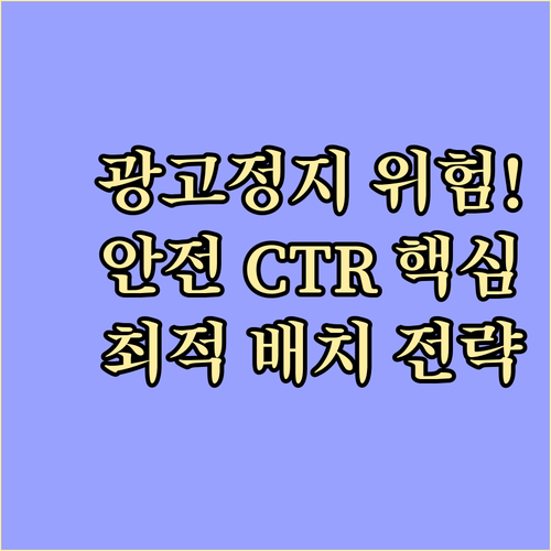 애드센스 무효 트래픽 방지 안전 CT..