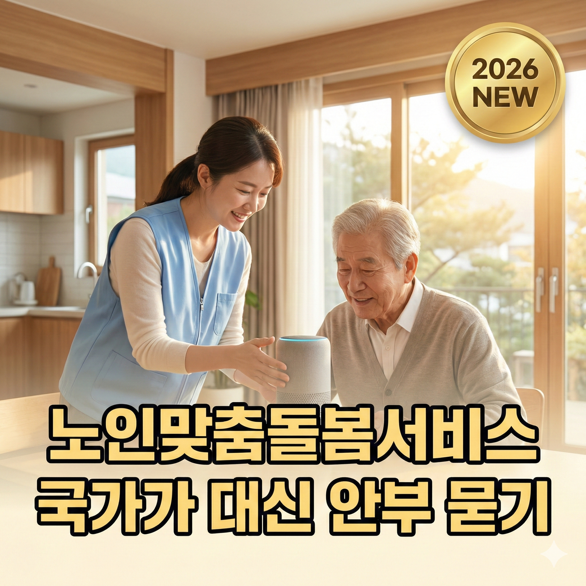 2026년 노인맞춤돌봄서비스 혜택 안내 썸네일 이미지