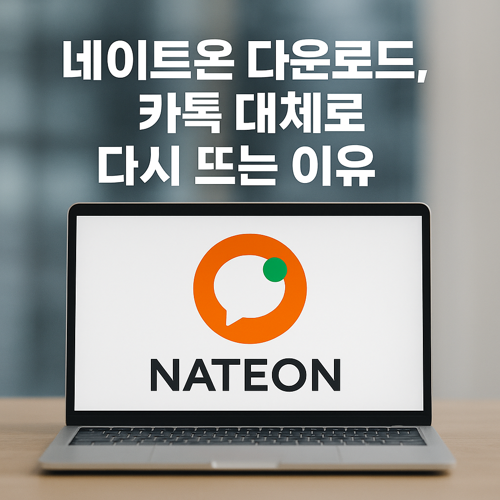 네이트온 다운로드, 카톡 대체로 다시 뜨는 이유